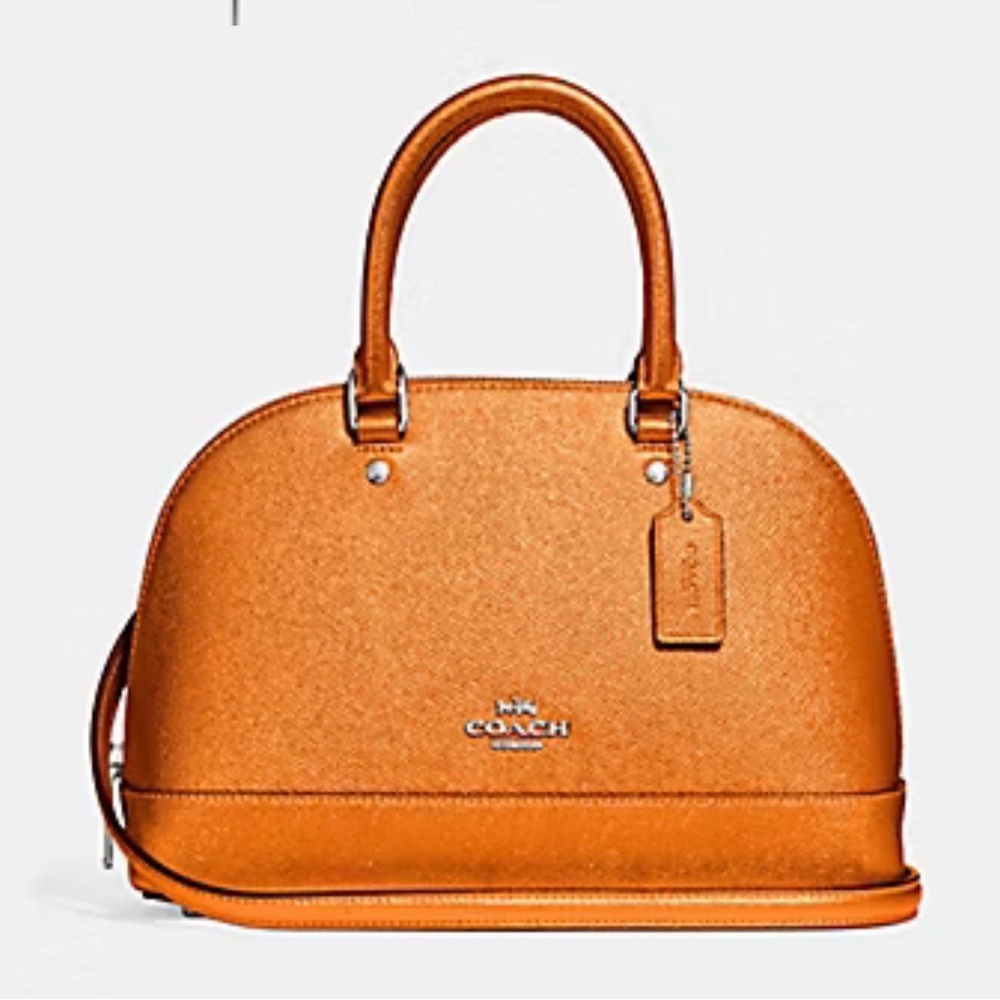 Coach Women's Satchel in Vibrant Orange